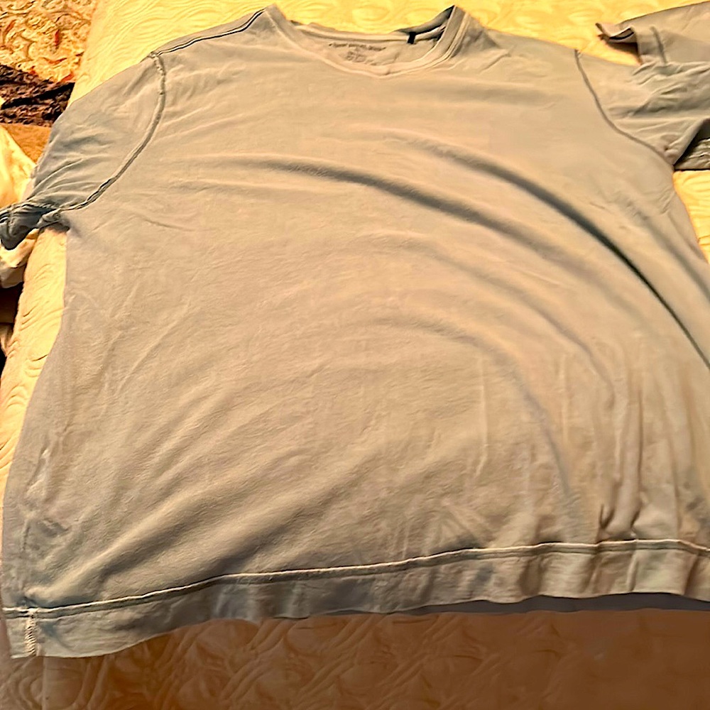1 or 2 Tommy Bahama blue tee shirts. Size XL and XXL.